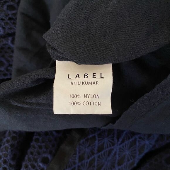 Label by Ritu Kumar Beaded Embroidered Sleeveless Fit Flare Dress Sz XS - Picture 14 of 16